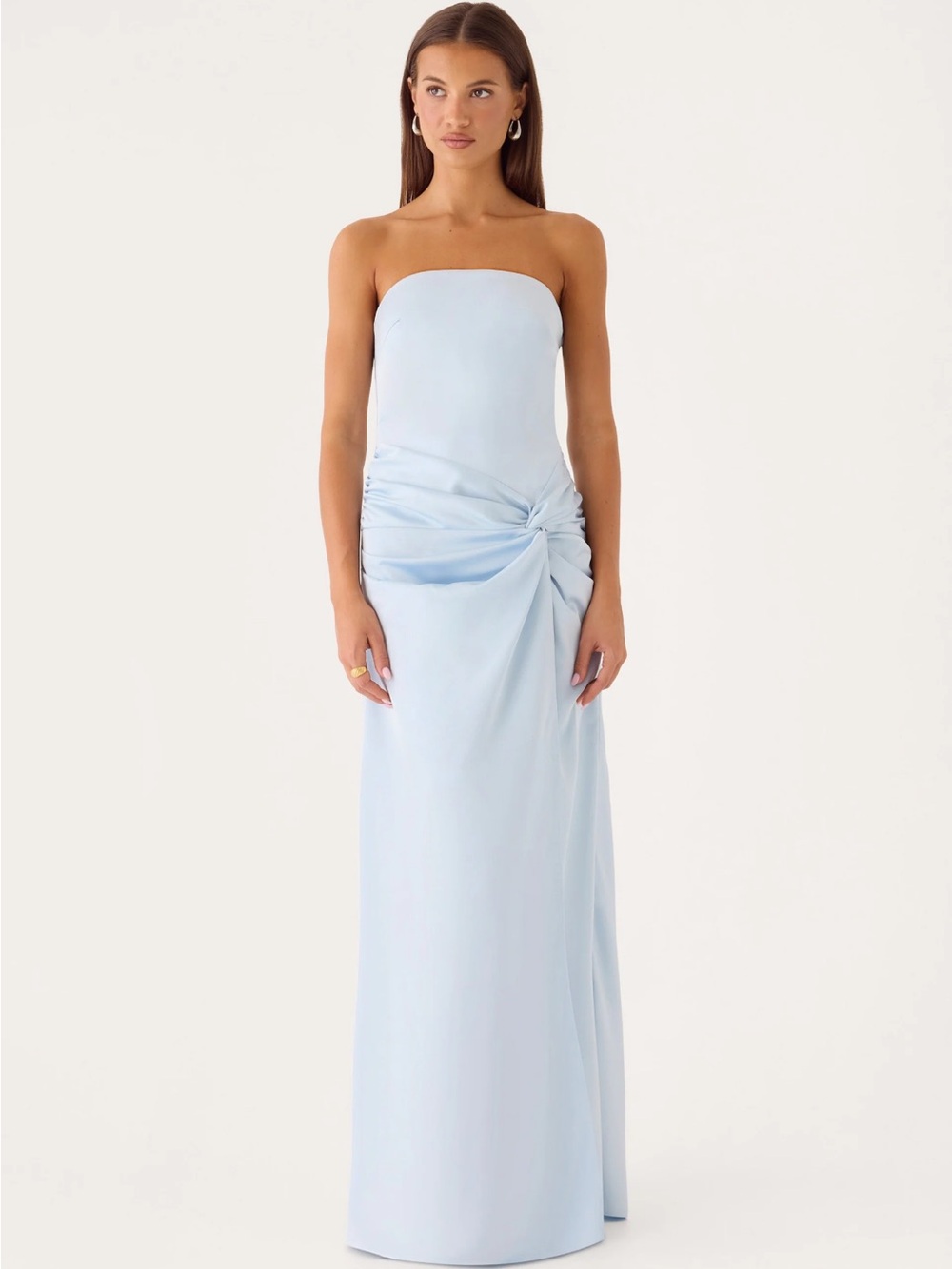 Peppermayo Strapless Light Blue Evening Gown